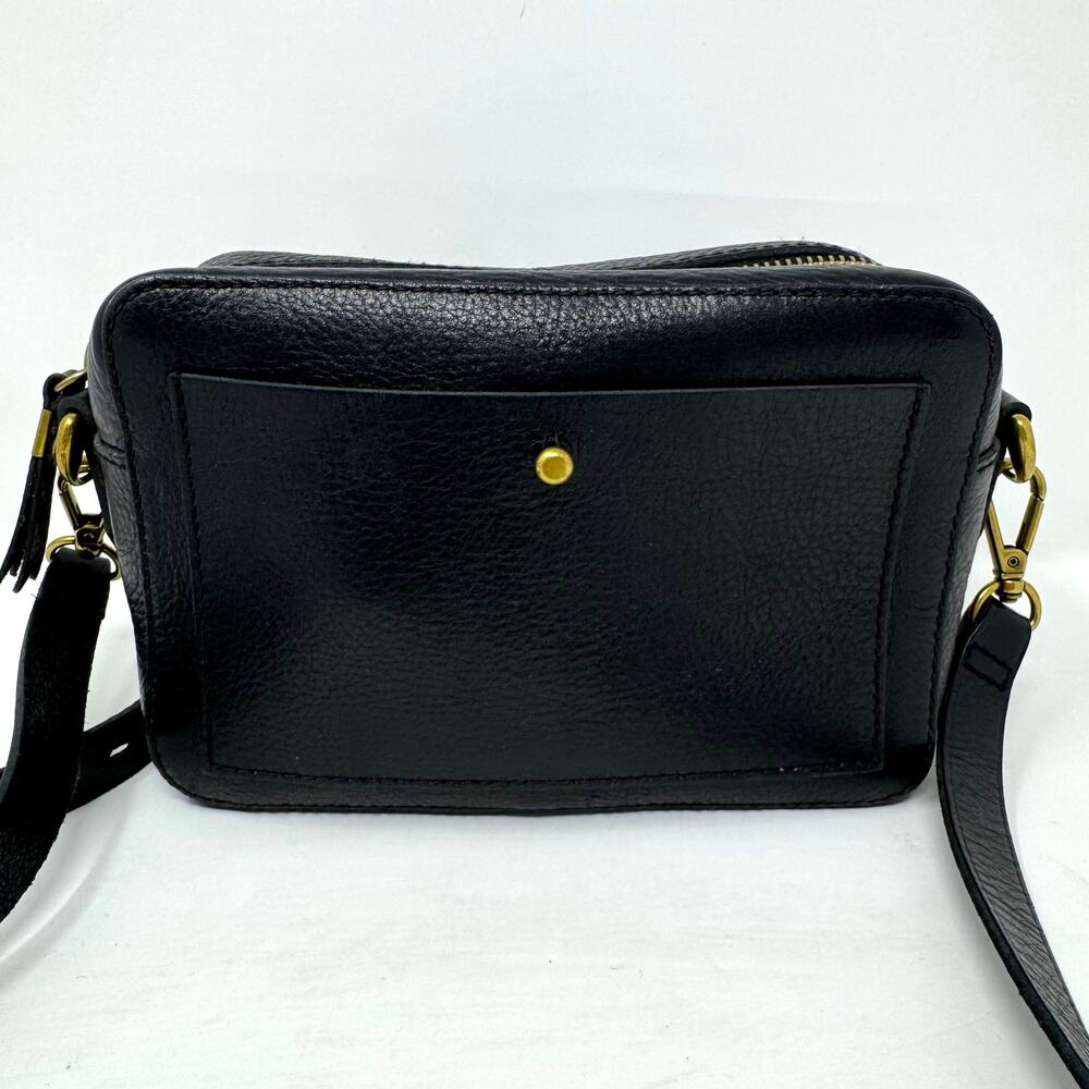 Madewell Black Leather Crossbody with Brass Hardware - Picture 2 of 12
